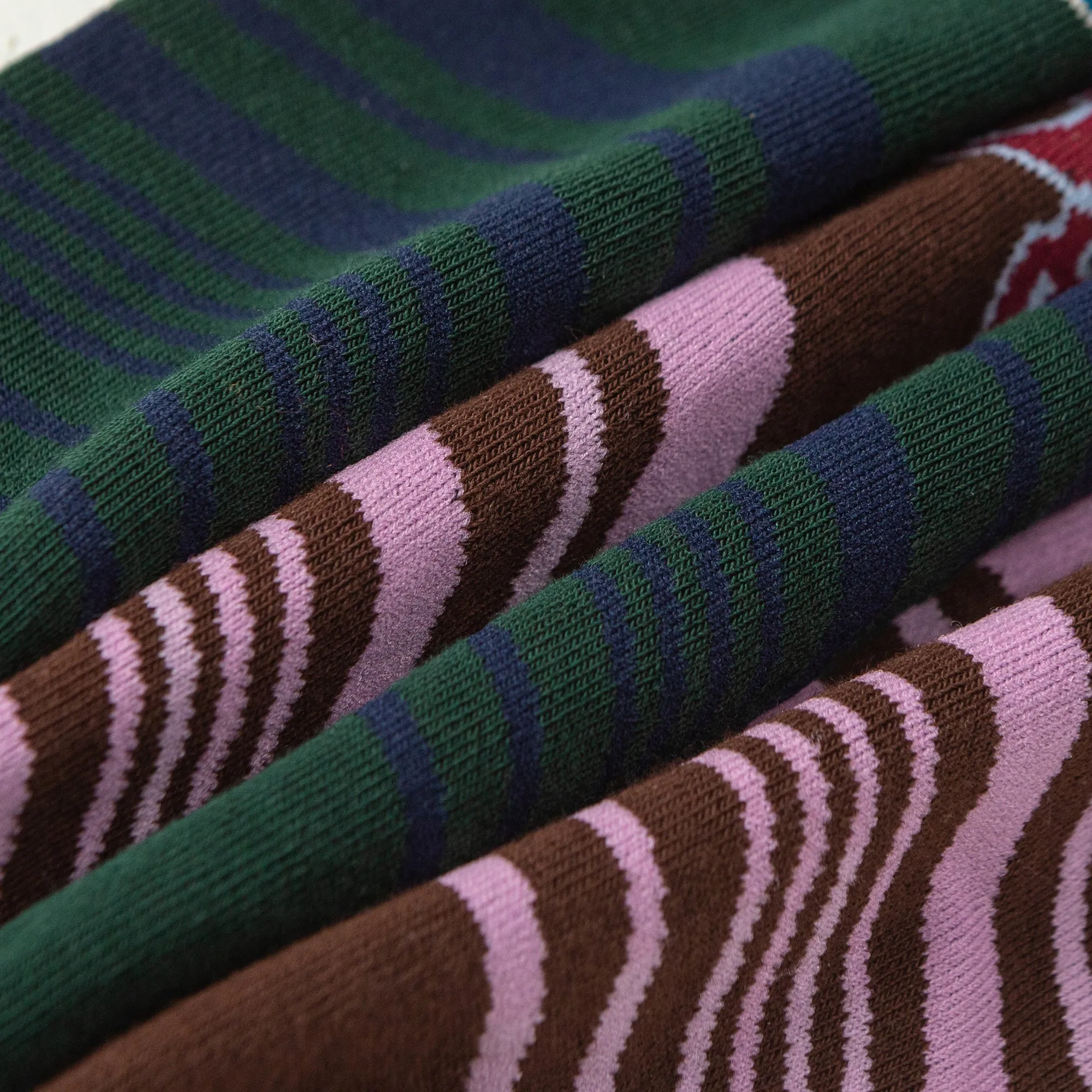 Sitting Around Peacefully Jacquard Knit Socks