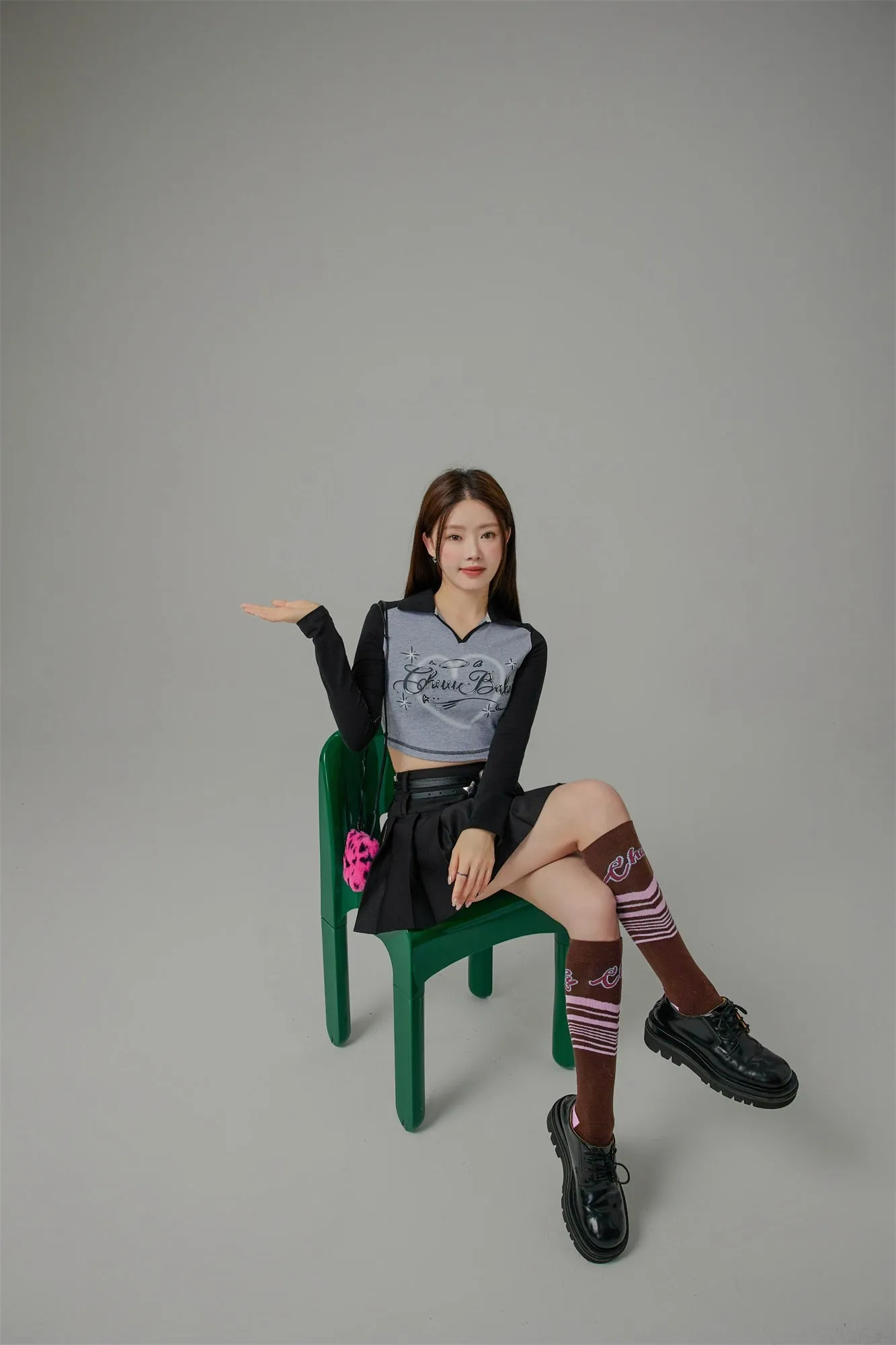 Sitting Around Peacefully Jacquard Knit Socks