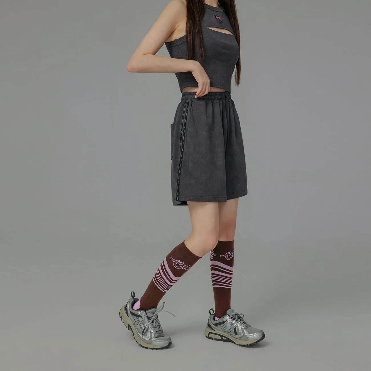 Sitting Around Peacefully Jacquard Knit Socks