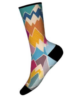 Smartwool Hike Light Mountain Print Crew Socks - Women's