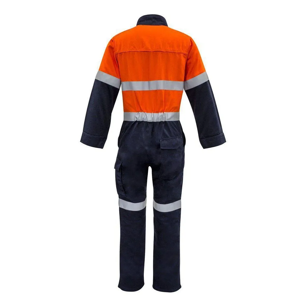 Syzmik Mens Orange Flame HRC 2 Hoop Taped Spliced Overall - ZC525