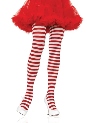 Thin-Striped Tights (Plus)