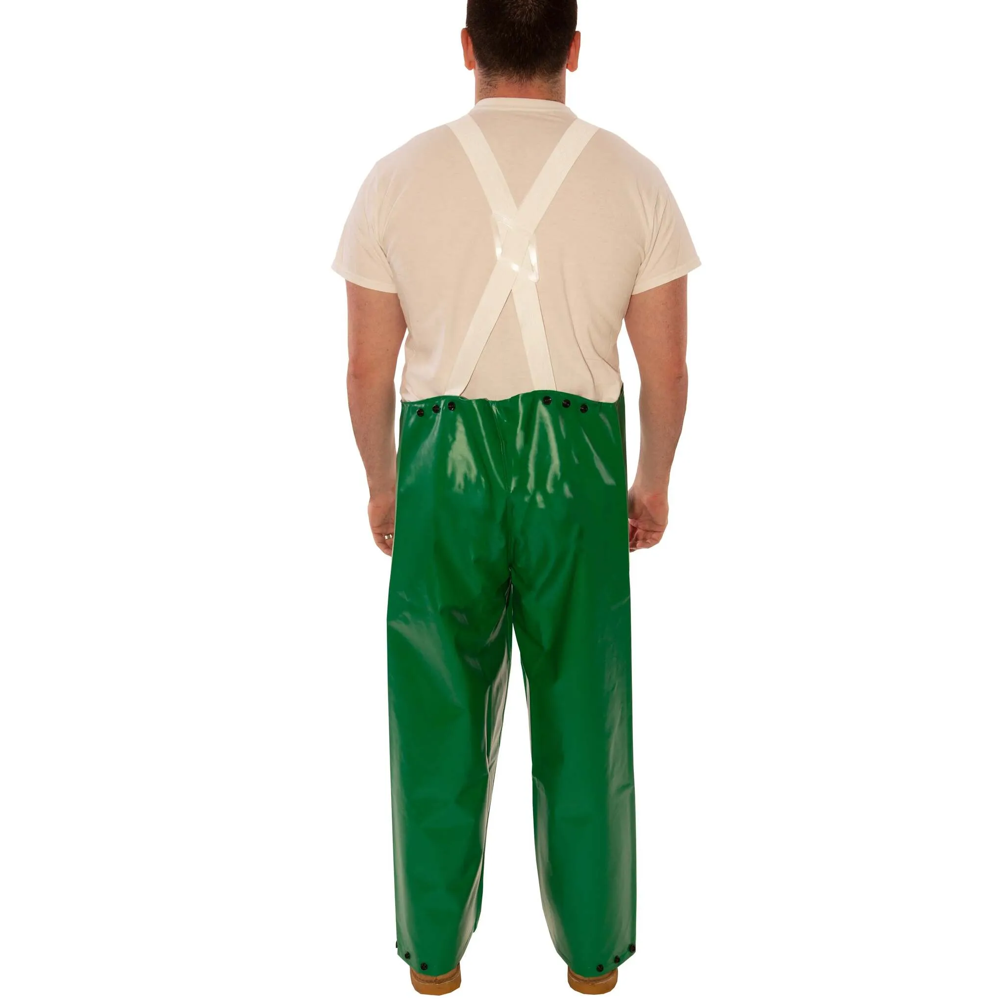 Tingley SafetyFlex® Flame Resistant Overalls - Chemical & Acid Resistant PVC, Liquid Proof, Snap Lock Suspender Buckles, Mildew Resistant, ASTM Cert