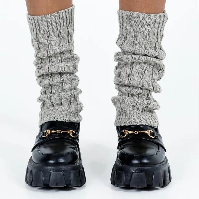 Women Cable Knit Slouch Socks