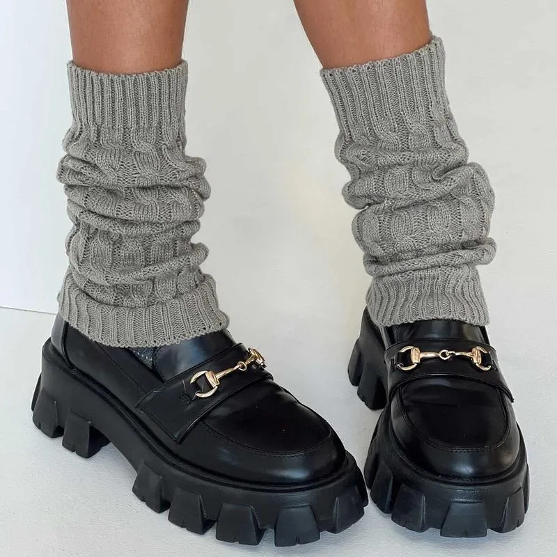 Women Cable Knit Slouch Socks