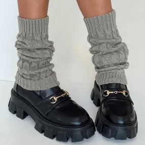 Women Cable Knit Slouch Socks