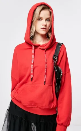Women's Loose Hoodie With Print